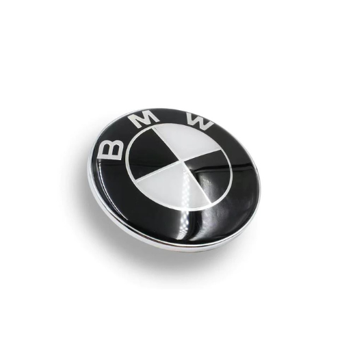 3 piezas negro b-m-w 82 mm emblema de capó / 74 mm emblema de